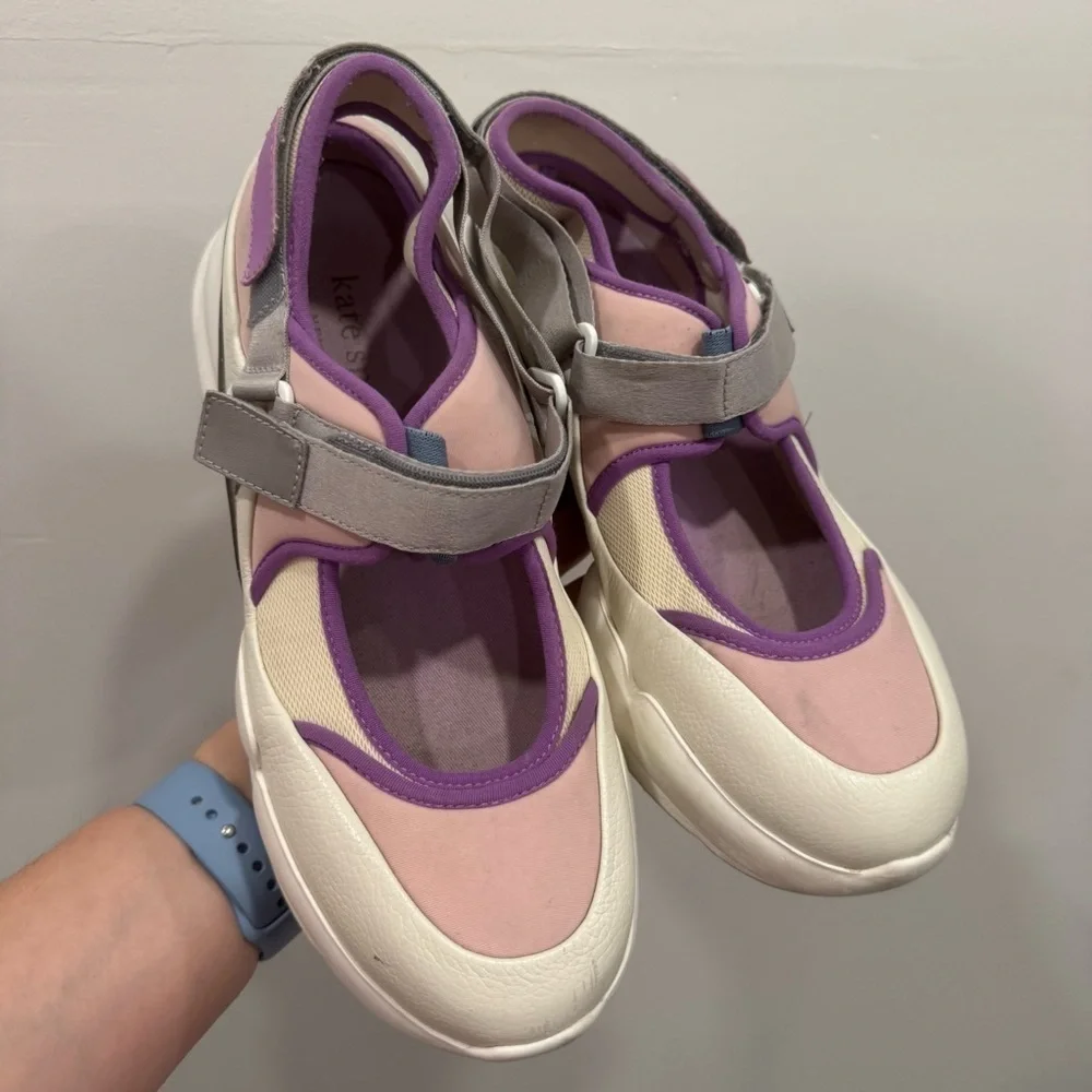 Kate Spade Cloud Cut Out Chunky Platform Sneakers Purple
